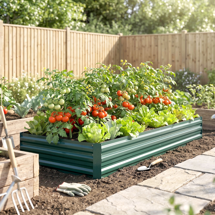 Image 996994_ALTMORE30.jpg, Product 996-994 / Price $55.40 - $69.99, Outsunny Galvanized Raised Garden Bed Metal Planter Box Easy Quick Setup from Outsunny on TSC.ca's Home & Garden department