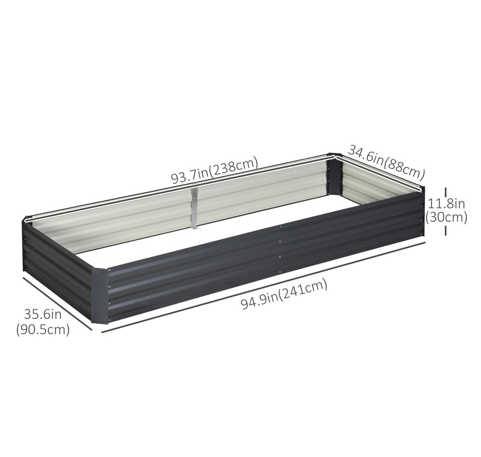 Image 996994_ALTMORE32.jpg, Product 996-994 / Price $55.99 - $59.99, Outsunny Galvanized Raised Garden Bed Metal Planter Box Easy Quick Setup from Outsunny on TSC.ca's Home & Garden department