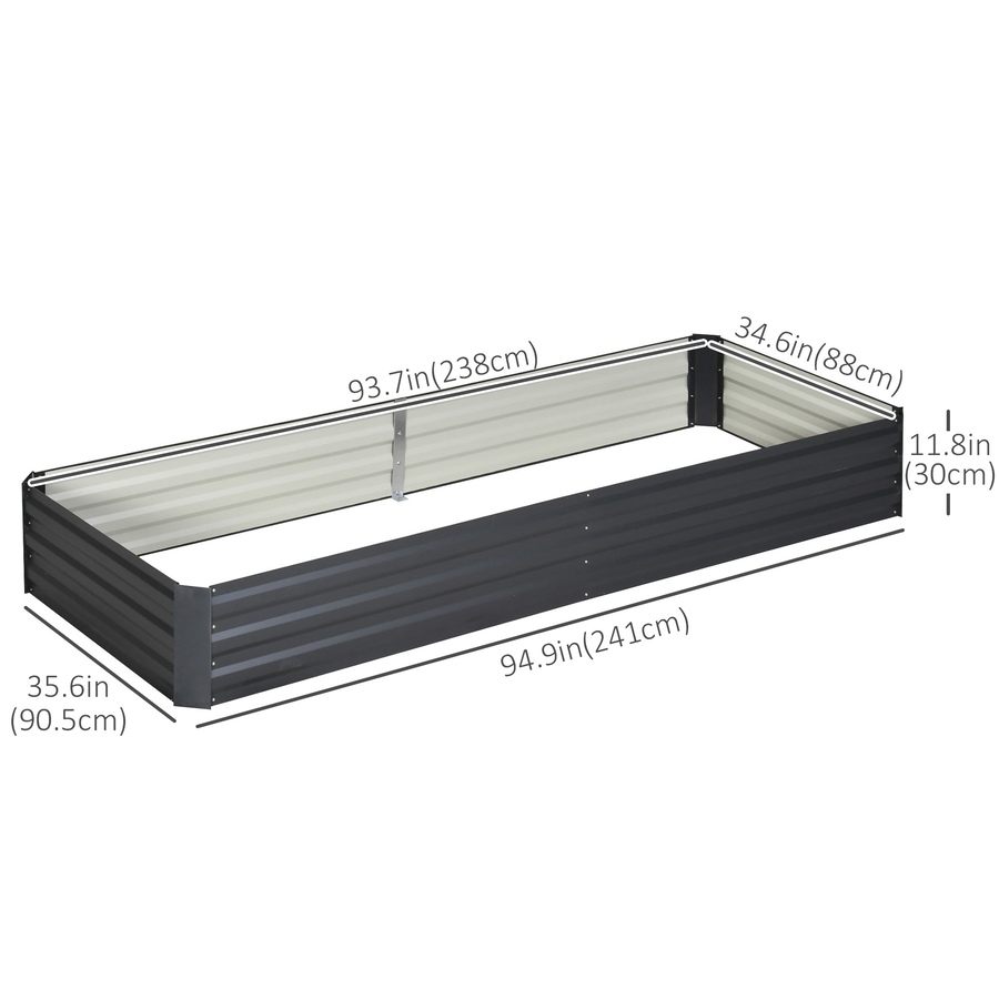 Image 996994_ALTMORE32.jpg, Product 996-994 / Price $55.40 - $69.99, Outsunny Galvanized Raised Garden Bed Metal Planter Box Easy Quick Setup from Outsunny on TSC.ca's Home & Garden department