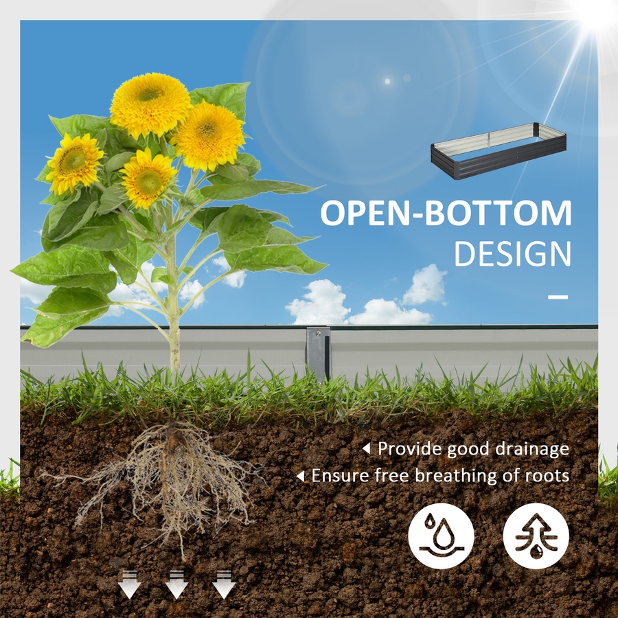 Image 996994_ALTMORE33.jpg, Product 996-994 / Price $55.40 - $69.99, Outsunny Galvanized Raised Garden Bed Metal Planter Box Easy Quick Setup from Outsunny on TSC.ca's Home & Garden department
