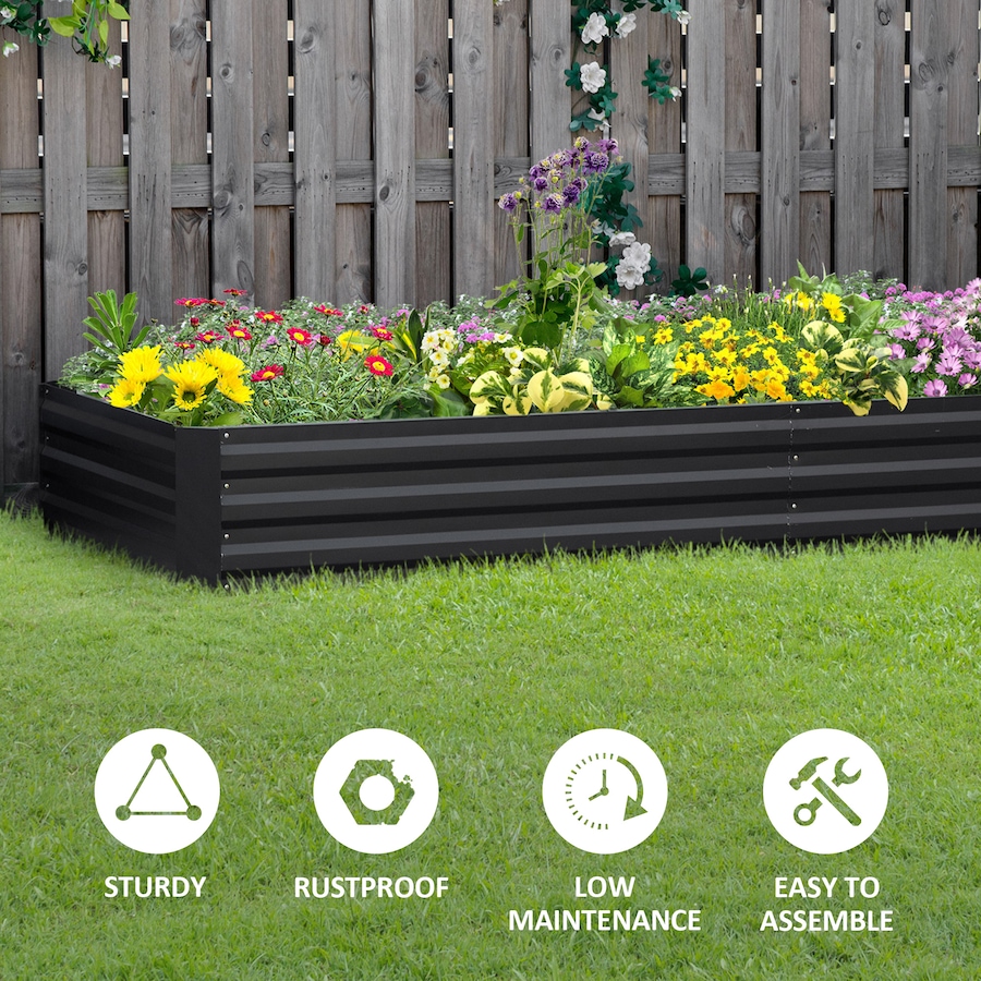 Image 996994_ALTMORE35.jpg, Product 996-994 / Price $55.40 - $69.99, Outsunny Galvanized Raised Garden Bed Metal Planter Box Easy Quick Setup from Outsunny on TSC.ca's Home & Garden department