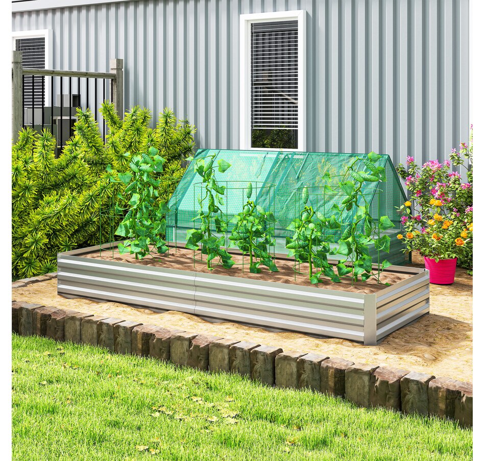 Image 996994_ALTMORE9.jpg, Product 996-994 / Price $55.99 - $59.99, Outsunny Galvanized Raised Garden Bed Metal Planter Box Easy Quick Setup from Outsunny on TSC.ca's Home & Garden department