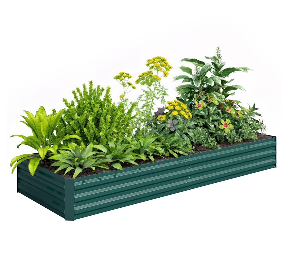 Image 996994_ST01.jpg, Product 996-994 / Price $55.99 - $59.99, Outsunny Galvanized Raised Garden Bed Metal Planter Box Easy Quick Setup from Outsunny on TSC.ca's Home & Garden department