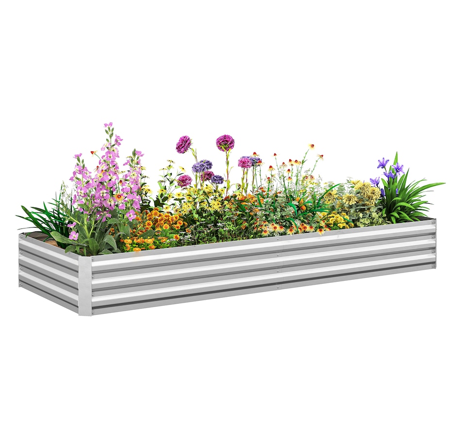 Image 996994_ST02.jpg, Product 996-994 / Price $55.99 - $59.99, Outsunny Galvanized Raised Garden Bed Metal Planter Box Easy Quick Setup from Outsunny on TSC.ca's Home & Garden department