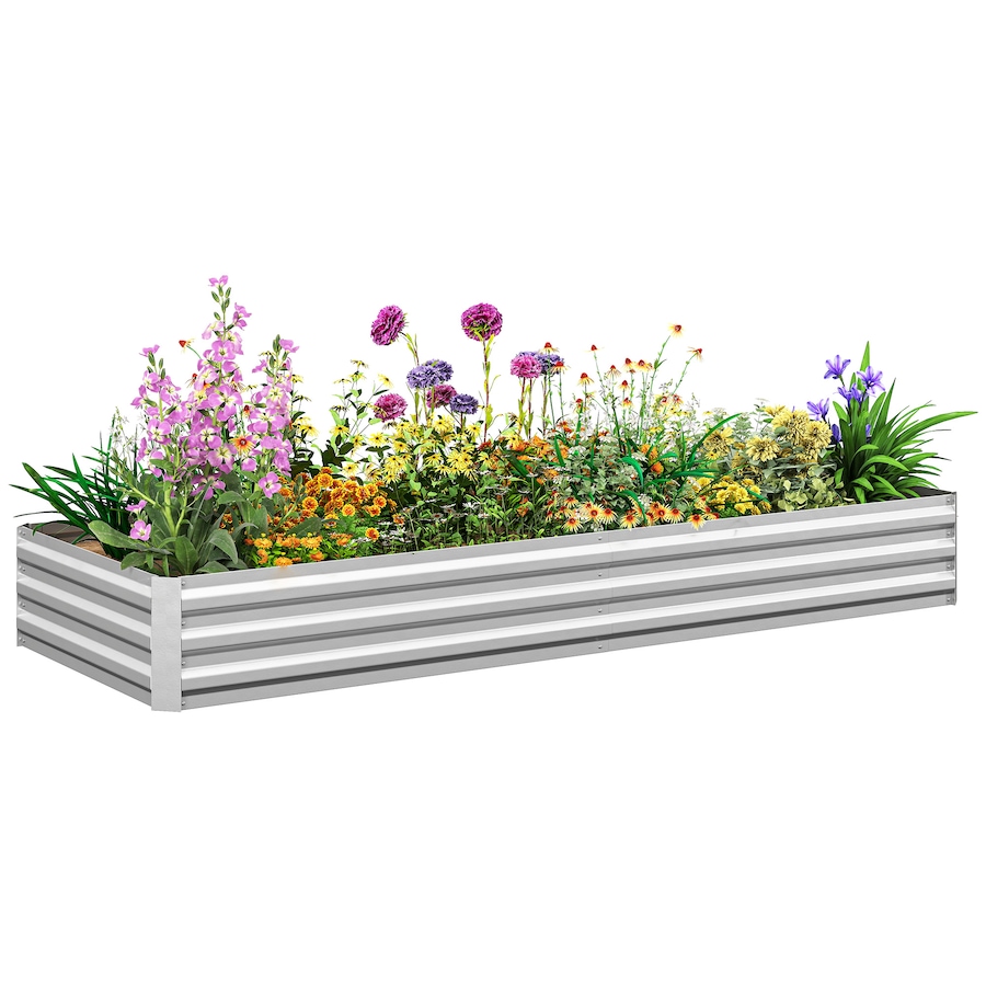 Image 996994_ST02.jpg, Product 996-994 / Price $55.40 - $69.99, Outsunny Galvanized Raised Garden Bed Metal Planter Box Easy Quick Setup from Outsunny on TSC.ca's Home & Garden department