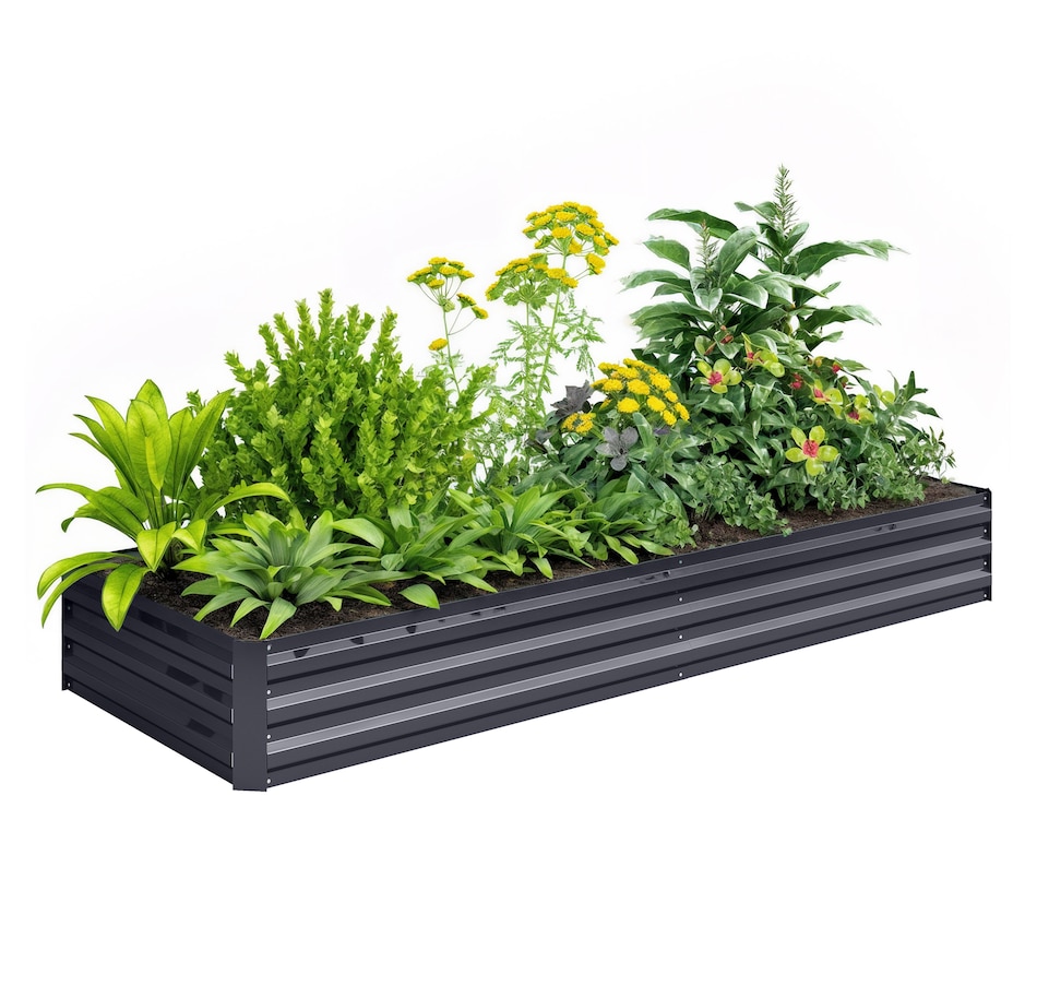 Image 996994_ST03.jpg, Product 996-994 / Price $55.99 - $59.99, Outsunny Galvanized Raised Garden Bed Metal Planter Box Easy Quick Setup from Outsunny on TSC.ca's Home & Garden department