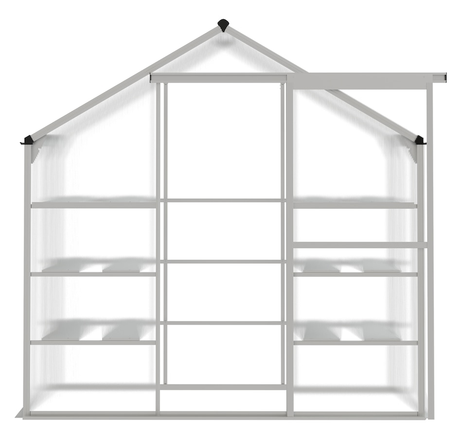 Image 997007_ALTMORE14.jpg, Product 997-007 / Price $322.99, Outsunny Walk-in Greenhouse with 3-Tier Shelves, Polycarbonate Cold Frame from Outsunny on TSC.ca's Home & Garden department