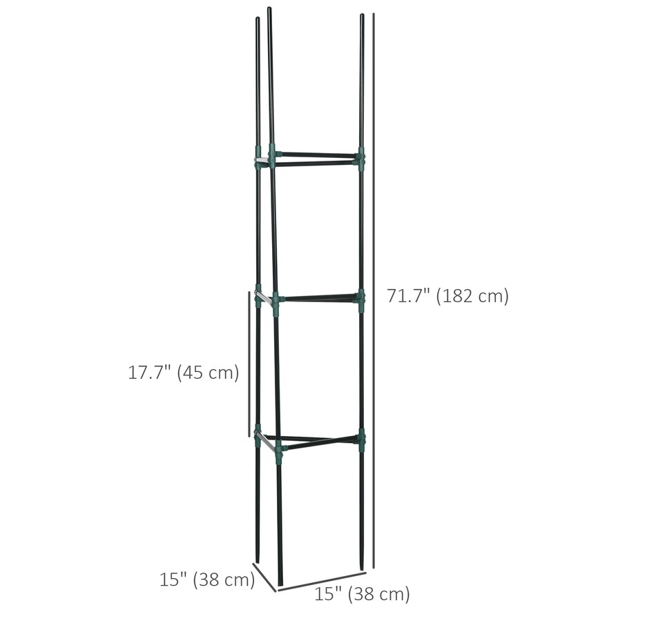 Image 997009_ALTMORE2.jpg, Product 997-009 / Price $32.99, Outsunny 3 Pack Tomato Cage Set from Outsunny on TSC.ca's Home & Garden department