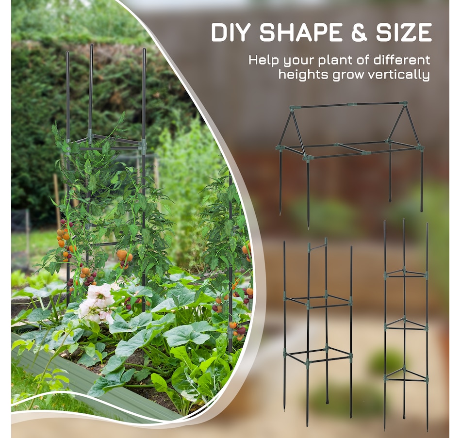 Image 997009_ALTMORE3.jpg, Product 997-009 / Price $32.99, Outsunny 3 Pack Tomato Cage Set from Outsunny on TSC.ca's Home & Garden department