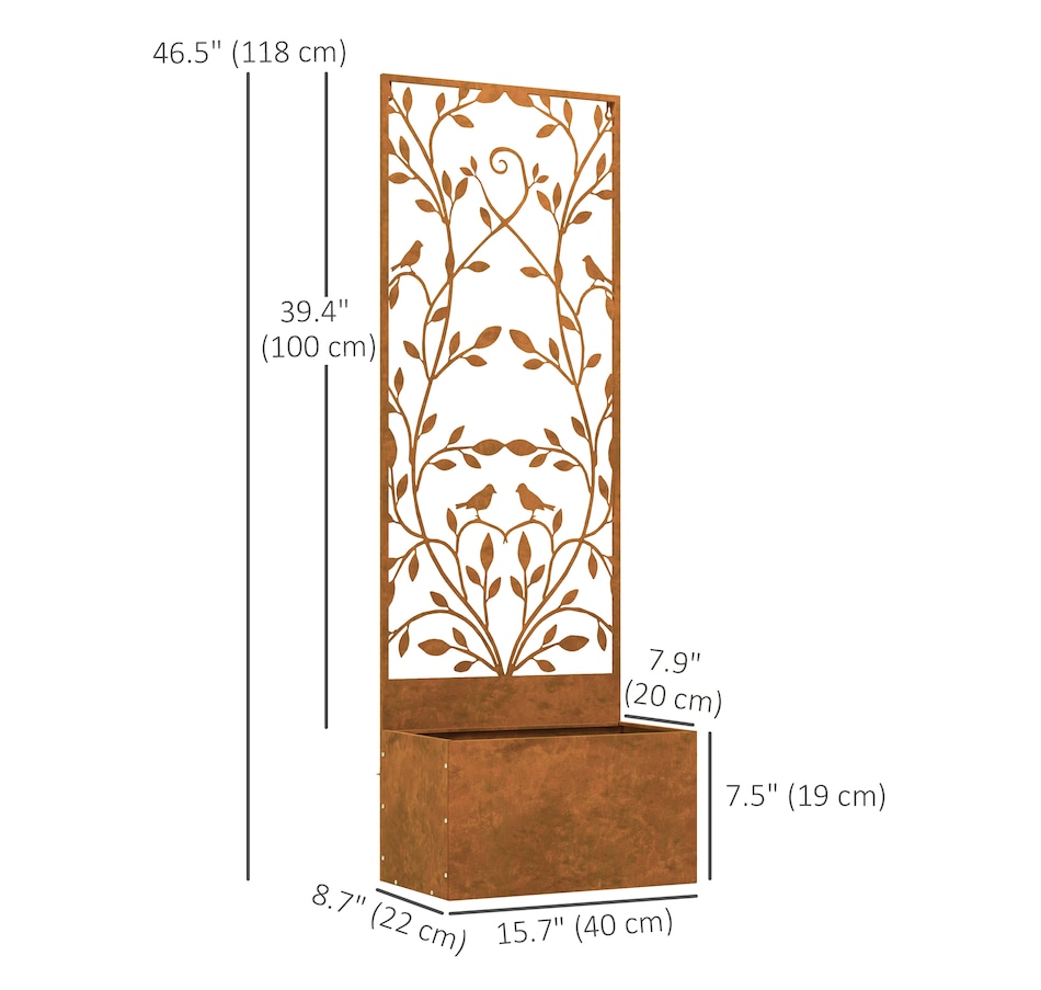 Image 997011_ALTMORE2.jpg, Product 997-011 / Price $59.99, Outsunny Raised Garden Bed with Trellis from Outsunny on TSC.ca's Home & Garden department
