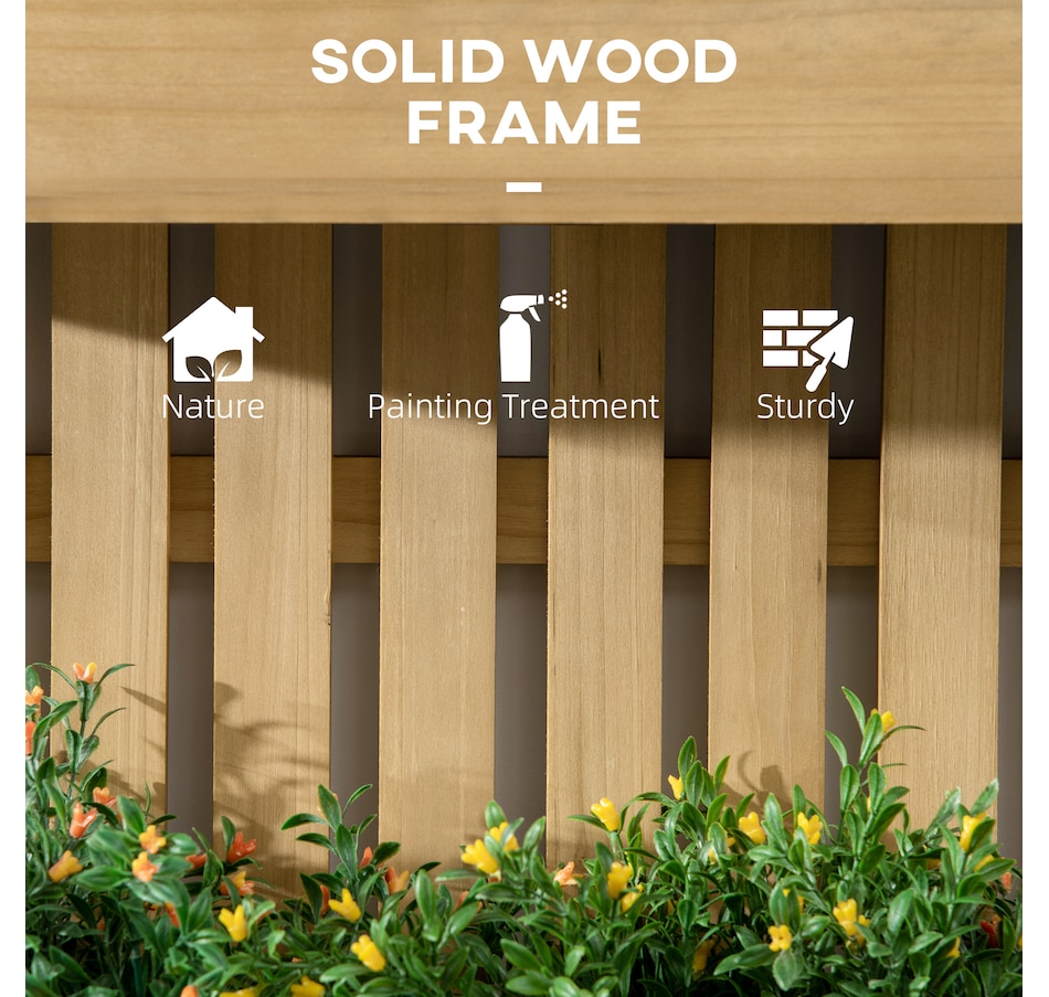 Image 997019_ALTMORE7.jpg, Product 997-019 / Price $69.99, Outsunny Wall Mounted Garden Planter with Trellis for Patio Porch Balcony from Outsunny on TSC.ca's Home & Garden department