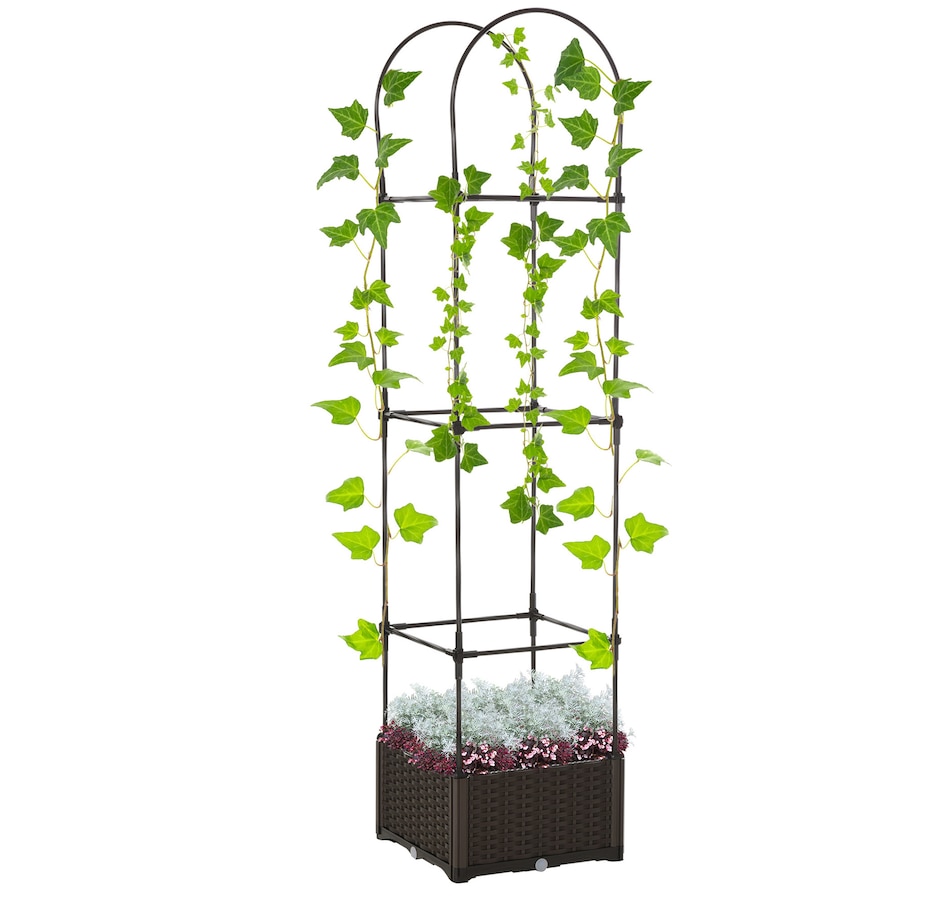 Image 997020.jpg, Product 997-020 / Price $39.99, Outsunny Raised Garden Bed with Trellis from Outsunny on TSC.ca's Home & Garden department