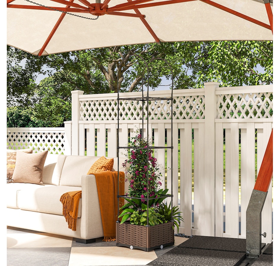 Image 997020_ALTMORE1.jpg, Product 997-020 / Price $39.99, Outsunny Raised Garden Bed with Trellis from Outsunny on TSC.ca's Home & Garden department