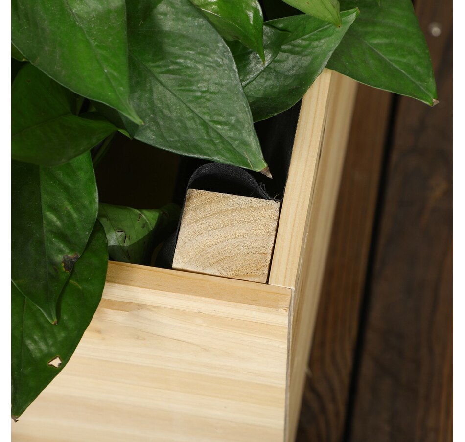 Image 997024_ALTMORE7.jpg, Product 997-024 / Price $94.99, Outsunny 59" Raised Garden Bed Wooden Planters Box with Trellis, Natural from Outsunny on TSC.ca's Home & Garden department