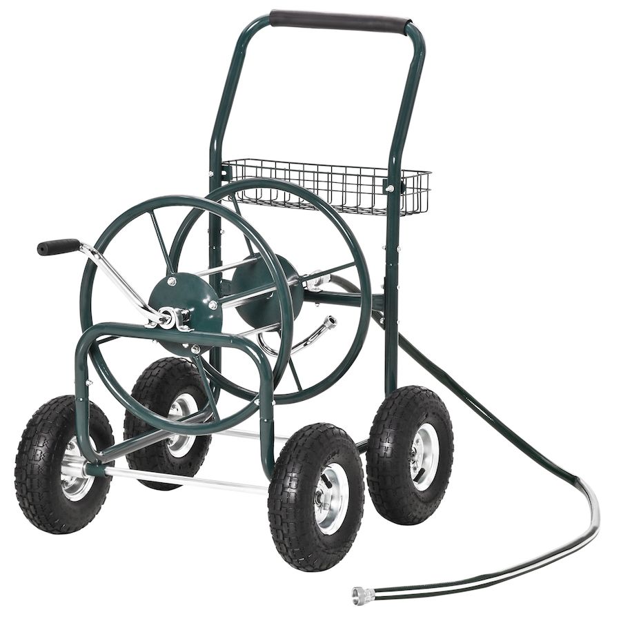 Image 997026.jpg, Product 997-026 / Price $159.99, Outsunny Garden Hose Reel Cart, Hose Organizer with Wheels, Storage Basket from Outsunny on TSC.ca's Home & Garden department