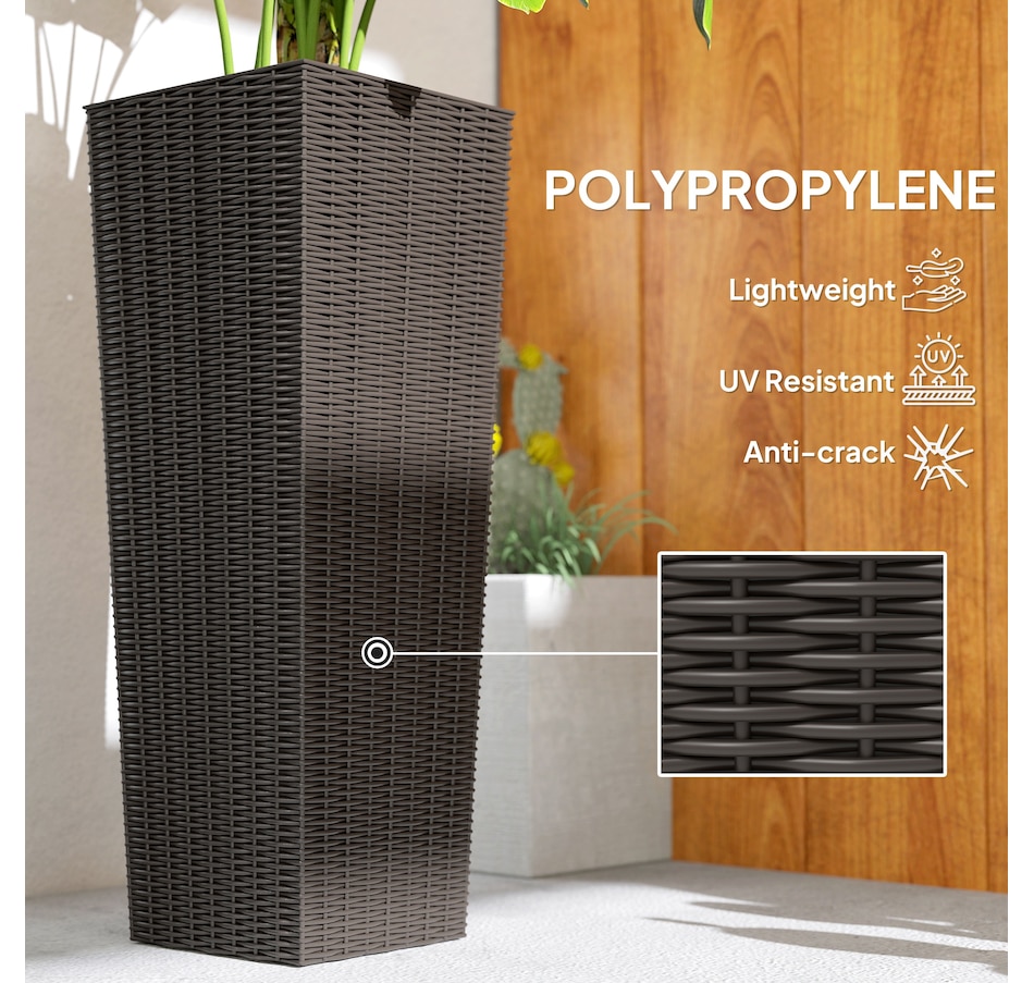 Image 997031_ALTMORE5.jpg, Product 997-031 / Price $89.99, Outsunny Set of 2 Large Planters for Outdoor Plants, Outdoor Flower Pots from Outsunny on TSC.ca's Home & Garden department