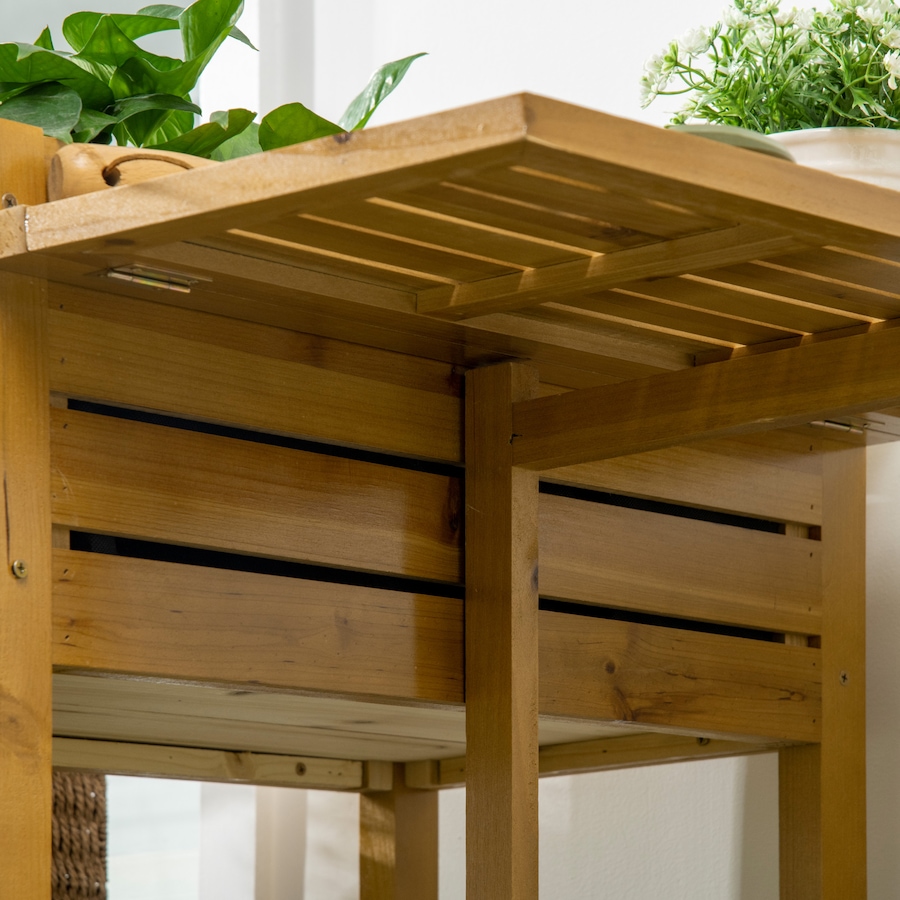Image 997032_ALTMORE6.jpg, Product 997-032 / Price $84.99, Outsunny Raised Garden Bed Wood Planter Box with Folding Side Table from Outsunny on TSC.ca's Home & Garden department