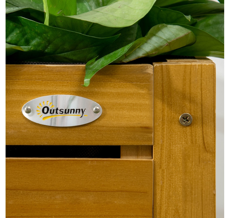 Image 997032_ALTMORE8.jpg, Product 997-032 / Price $89.99, Outsunny Raised Garden Bed Wood Planter Box with Folding Side Table from Outsunny on TSC.ca's Home & Garden department
