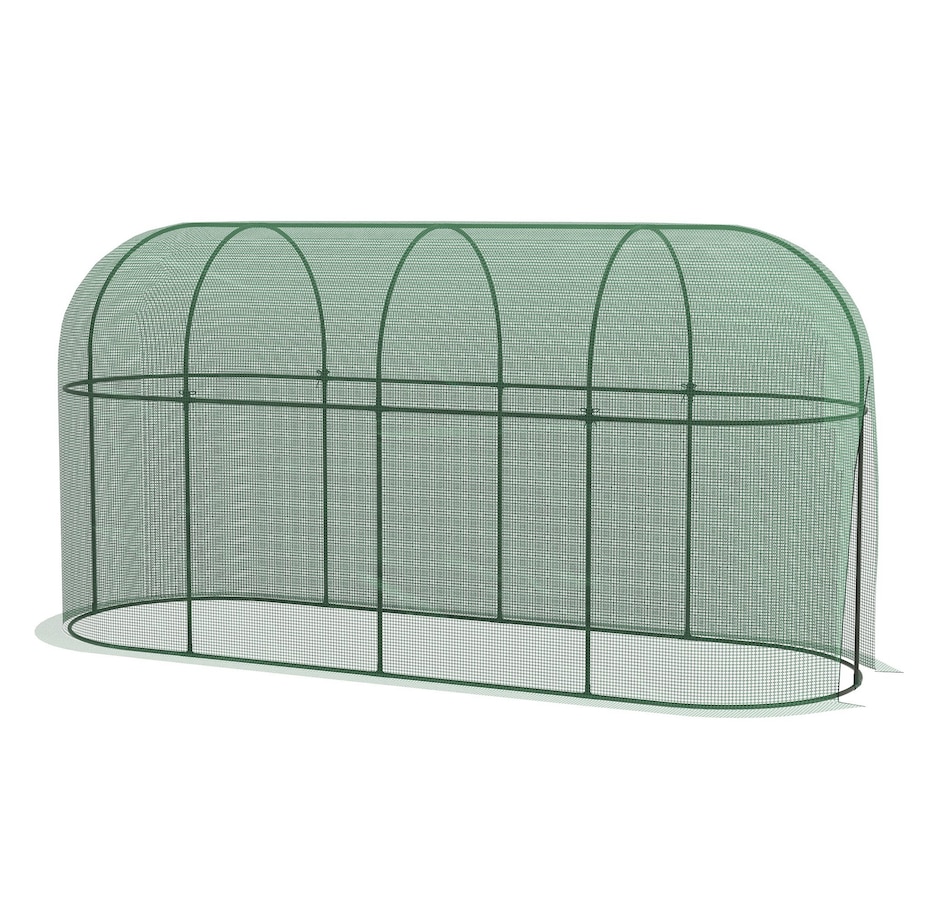 Image 997033.jpg, Product 997-033 / Price $79.99, Outsunny 9.8' x 3.3' Plant Protector Tent, Crop Cage with Ground Stakes from Outsunny on TSC.ca's Home & Garden department