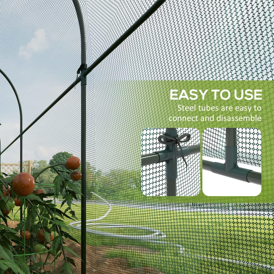 Image 997033_ALTMORE4.jpg, Product 997-033 / Price $78.99, Outsunny 9.8' x 3.3' Plant Protector Tent, Crop Cage with Ground Stakes from Outsunny on TSC.ca's Home & Garden department