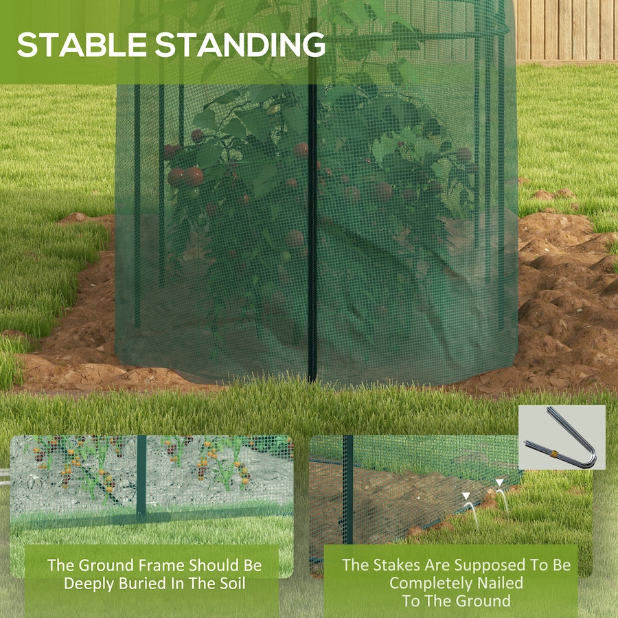 Image 997033_ALTMORE5.jpg, Product 997-033 / Price $78.99, Outsunny 9.8' x 3.3' Plant Protector Tent, Crop Cage with Ground Stakes from Outsunny on TSC.ca's Home & Garden department