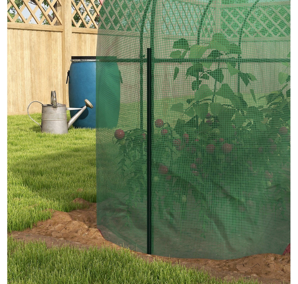 Image 997033_ALTMORE8.jpg, Product 997-033 / Price $79.99, Outsunny 9.8' x 3.3' Plant Protector Tent, Crop Cage with Ground Stakes from Outsunny on TSC.ca's Home & Garden department