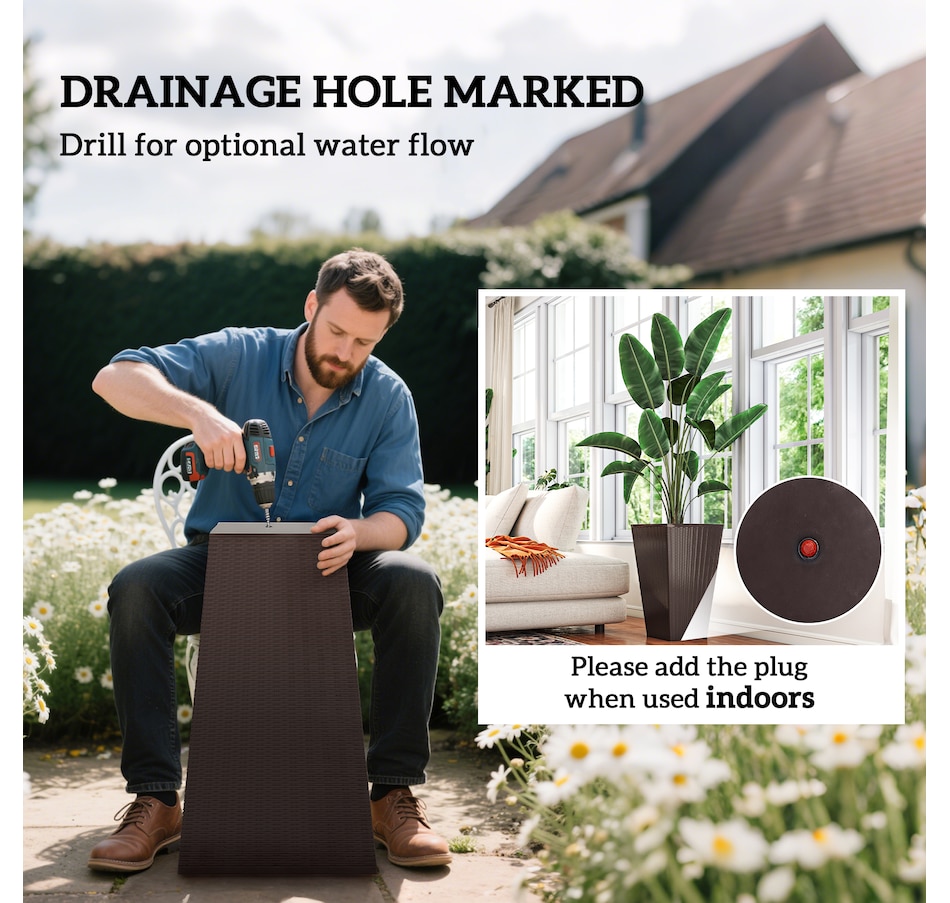 Image 997050_ALTMORE20.jpg, Product 997-050 / Price $129.99 - $145.99, Outsunny Set of 3 Tall Planters for Outdoor Plants from Outsunny on TSC.ca's Home & Garden department