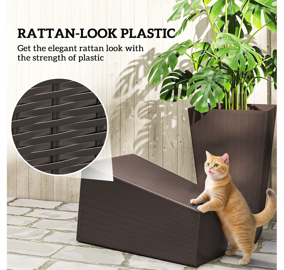 Image 997050_ALTMORE21.jpg, Product 997-050 / Price $129.99 - $145.99, Outsunny Set of 3 Tall Planters for Outdoor Plants from Outsunny on TSC.ca's Home & Garden department