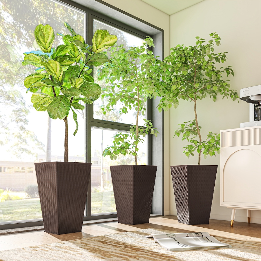 Image 997050_ALTMORE23.jpg, Product 997-050 / Price $129.99 - $145.99, Outsunny Set of 3 Tall Planters for Outdoor Plants from Outsunny on TSC.ca's Home & Garden department