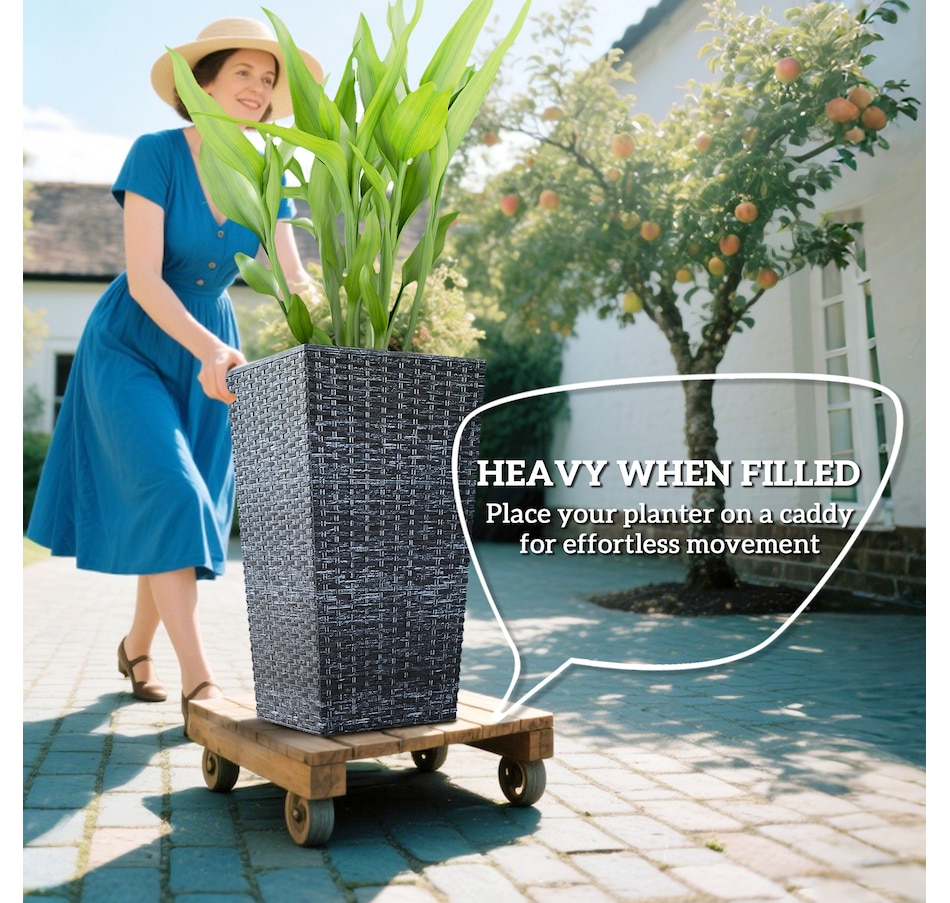 Image 997050_ALTMORE28.jpg, Product 997-050 / Price $129.99 - $145.99, Outsunny Set of 3 Tall Planters for Outdoor Plants from Outsunny on TSC.ca's Home & Garden department
