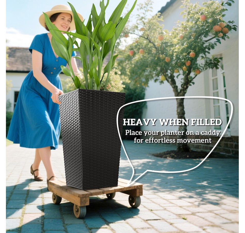 Image 997050_ALTMORE3.jpg, Product 997-050 / Price $129.99 - $145.99, Outsunny Set of 3 Tall Planters for Outdoor Plants from Outsunny on TSC.ca's Home & Garden department