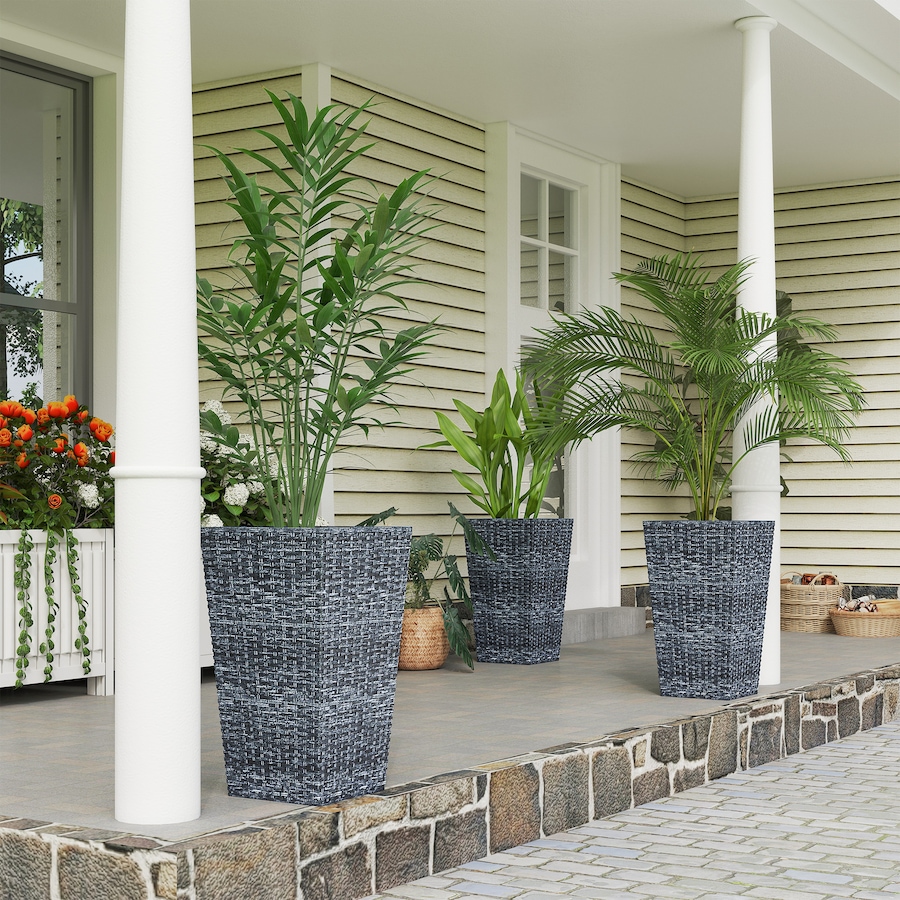 Image 997050_ALTMORE34.jpg, Product 997-050 / Price $129.99 - $145.99, Outsunny Set of 3 Tall Planters for Outdoor Plants from Outsunny on TSC.ca's Home & Garden department