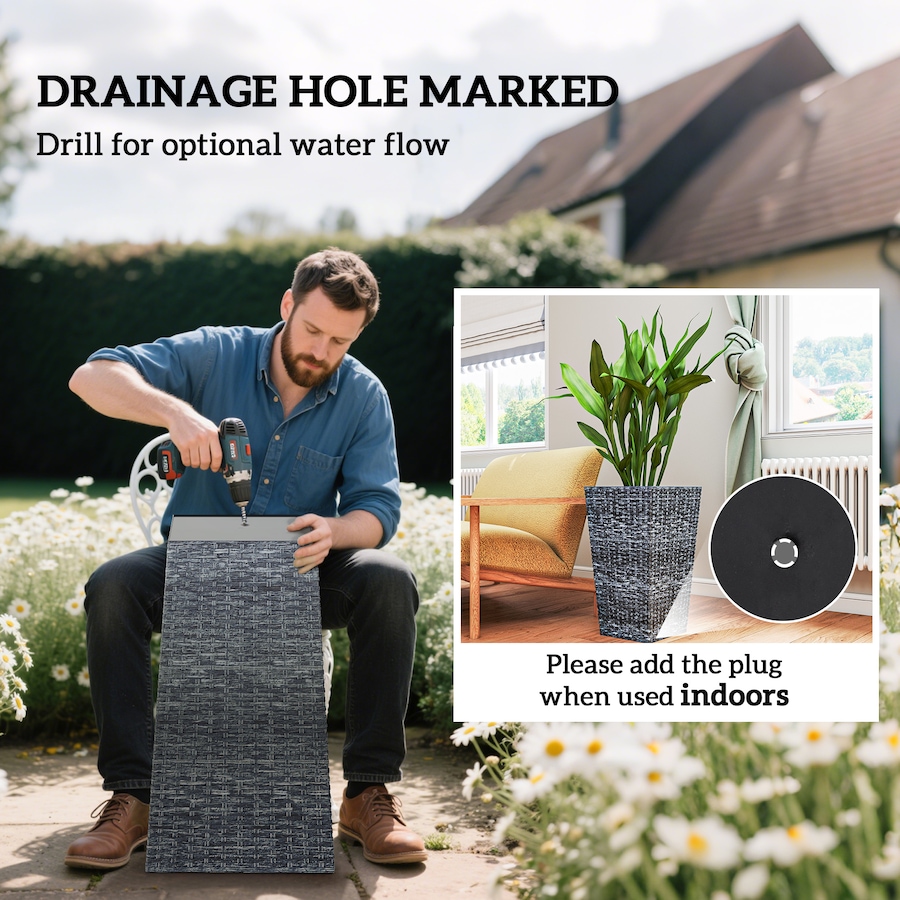 Image 997050_ALTMORE37.jpg, Product 997-050 / Price $129.99 - $145.99, Outsunny Set of 3 Tall Planters for Outdoor Plants from Outsunny on TSC.ca's Home & Garden department