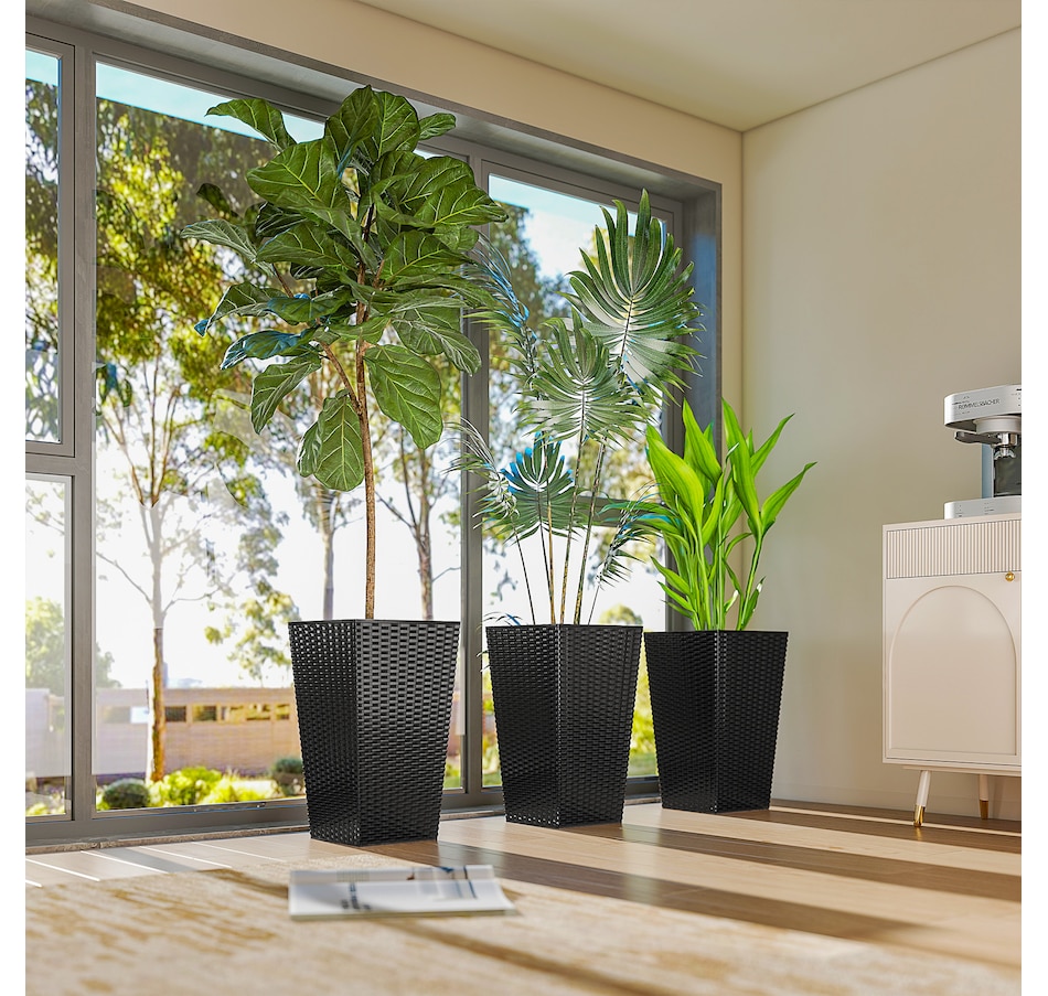Image 997050_ALTMORE7.jpg, Product 997-050 / Price $129.99 - $145.99, Outsunny Set of 3 Tall Planters for Outdoor Plants from Outsunny on TSC.ca's Home & Garden department