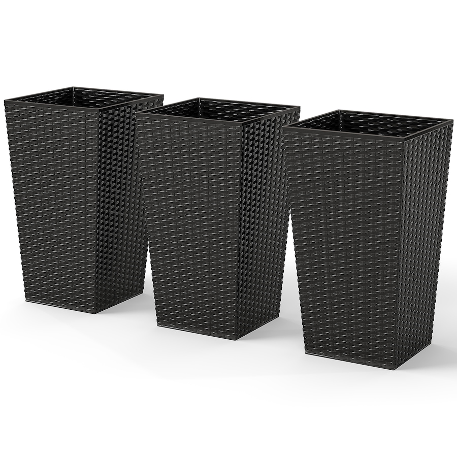 Image 997050_ST01.jpg, Product 997-050 / Price $129.99 - $145.99, Outsunny Set of 3 Tall Planters for Outdoor Plants from Outsunny on TSC.ca's Home & Garden department