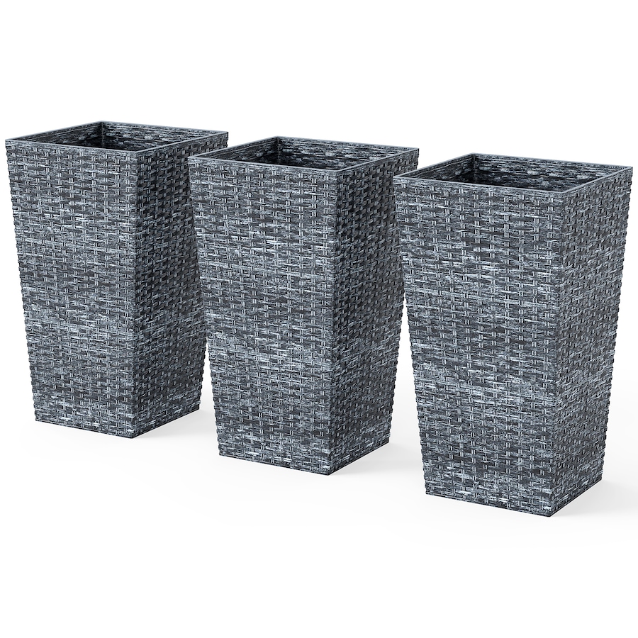 Image 997050_ST04.jpg, Product 997-050 / Price $129.99 - $145.99, Outsunny Set of 3 Tall Planters for Outdoor Plants from Outsunny on TSC.ca's Home & Garden department