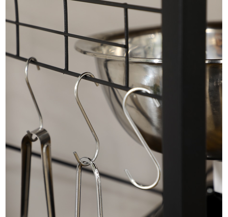 Image 997066_ALTMORE8.jpg, Product 997-066 / Price $109.99, HOMCOM Baker's Rack with Power Outlet, USB Charger, Microwave Stand, Brown from HOMCOM on TSC.ca's Home & Garden department