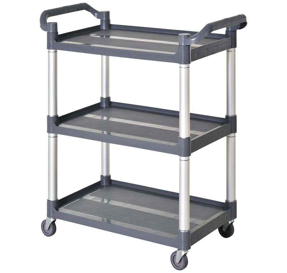 Image 997070.jpg, Product 997-070 / Price $128.99, HOMCOM 3-tier Large Rolling Utility Cart With Shelves from HOMCOM on TSC.ca's Home & Garden department