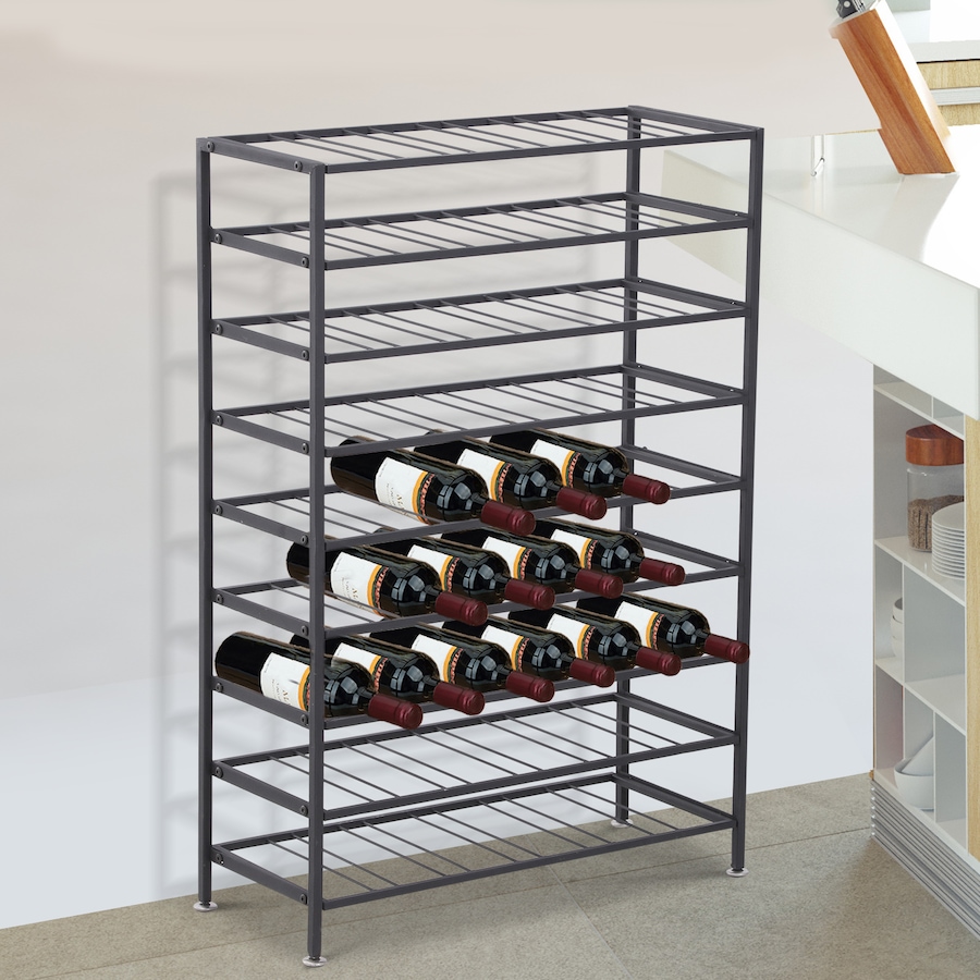 Image 997075_ALTMORE1.jpg, Product 997-075 / Price $94.99, HOMCOM 54 Bottles 9-tier Metal Wine Bottle Rack from HOMCOM on TSC.ca's Home & Garden department