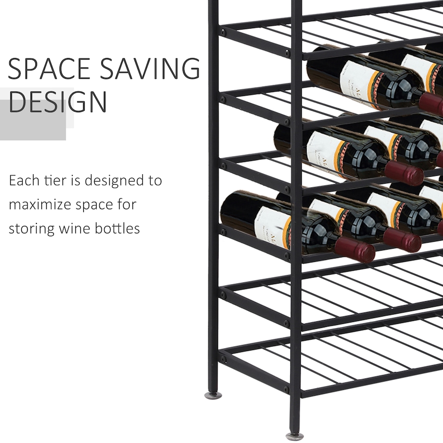 Image 997075_ALTMORE4.jpg, Product 997-075 / Price $94.99, HOMCOM 54 Bottles 9-tier Metal Wine Bottle Rack from HOMCOM on TSC.ca's Home & Garden department