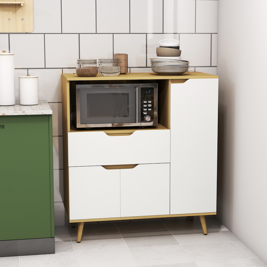 Image 997077_ALTMORE1.jpg, Product 997-077 / Price $159.99, HOMCOM Microwave Cabinet, Kitchen Cupboard with Drawer, Storage Cabinets from HOMCOM on TSC.ca's Home & Garden department