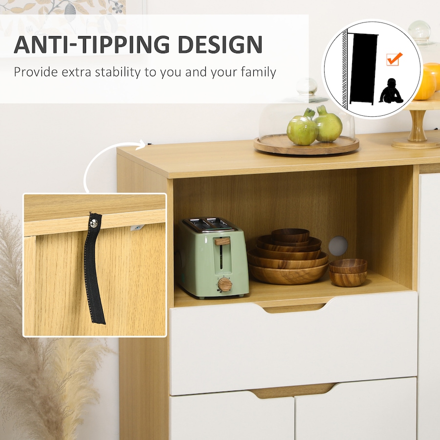 Image 997077_ALTMORE6.jpg, Product 997-077 / Price $159.99, HOMCOM Microwave Cabinet, Kitchen Cupboard with Drawer, Storage Cabinets from HOMCOM on TSC.ca's Home & Garden department