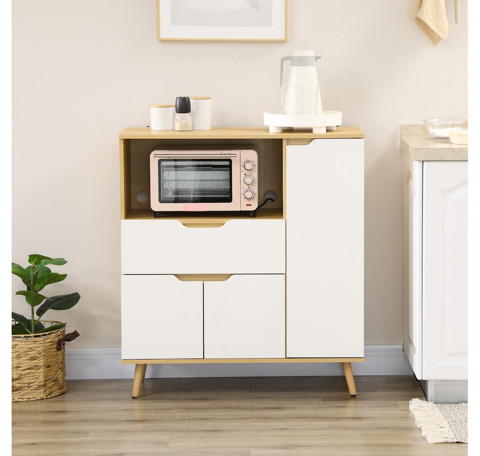 Image 997077_ALTMORE7.jpg, Product 997-077 / Price $139.99, HOMCOM Microwave Cabinet, Kitchen Cupboard with Drawer, Storage Cabinets from HOMCOM on TSC.ca's Home & Garden department