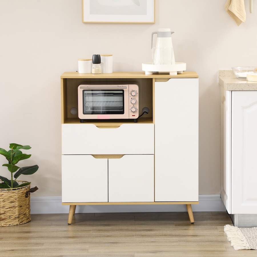 Image 997077_ALTMORE7.jpg, Product 997-077 / Price $159.99, HOMCOM Microwave Cabinet, Kitchen Cupboard with Drawer, Storage Cabinets from HOMCOM on TSC.ca's Home & Garden department