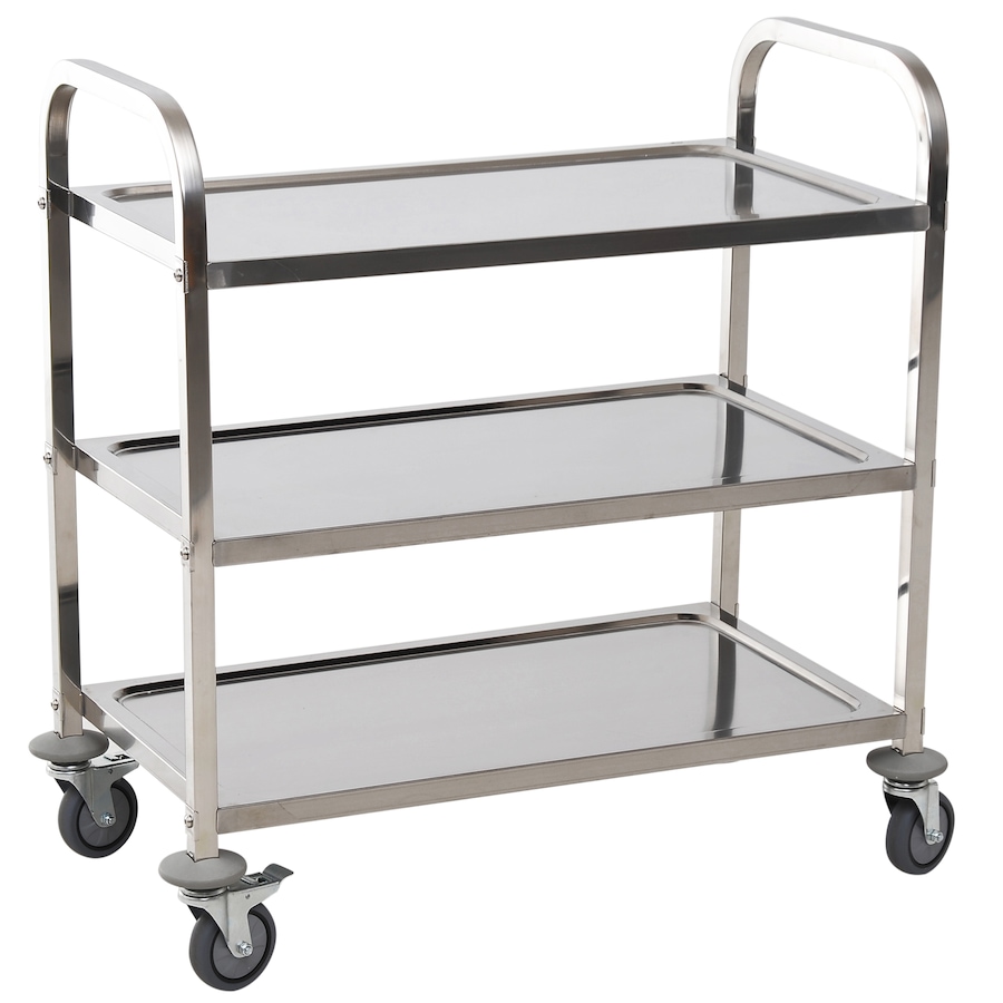 Image 997081.jpg, Product 997-081 / Price $129.99, HOMCOM 3-tier Stainless Steel Kitchen Trolley Cart from HOMCOM on TSC.ca's Home & Garden department