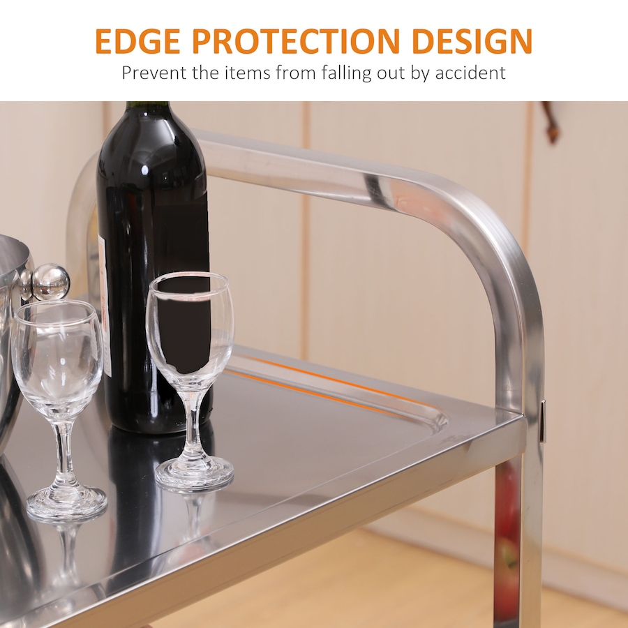Image 997081_ALTMORE5.jpg, Product 997-081 / Price $129.99, HOMCOM 3-tier Stainless Steel Kitchen Trolley Cart from HOMCOM on TSC.ca's Home & Garden department