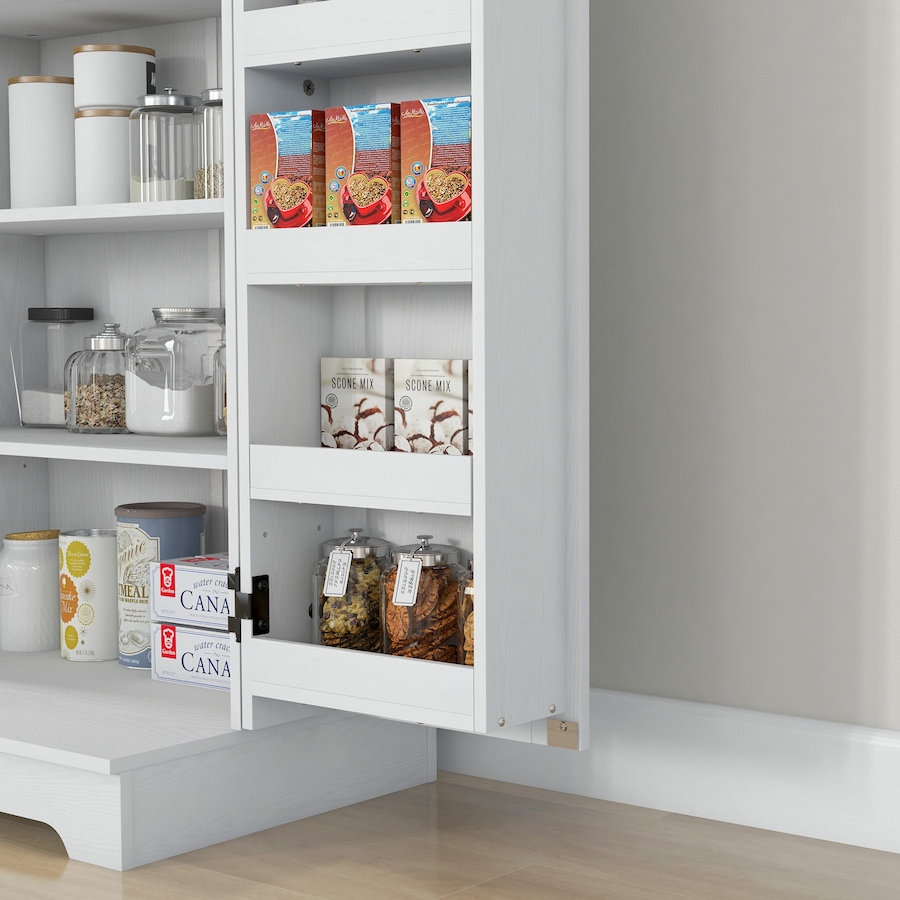 Image 997082_ALTMORE7.jpg, Product 997-082 / Price $164.79, HOMCOM Kitchen Pantry Storage Cabinet with Adjustable Shelves Cream White from HOMCOM on TSC.ca's Home & Garden department