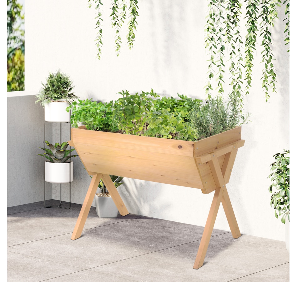Image 997086_ALTMORE1.jpg, Product 997-086 / Price $110.99, Outsunny 39'' x 28'' Raised Garden Bed with Legs from Outsunny on TSC.ca's Home & Garden department