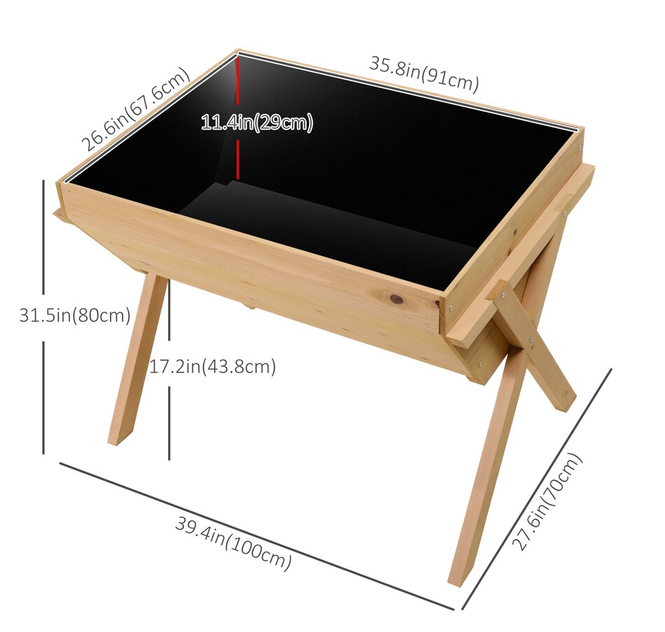 Image 997086_ALTMORE2.jpg, Product 997-086 / Price $110.99, Outsunny 39'' x 28'' Raised Garden Bed with Legs from Outsunny on TSC.ca's Home & Garden department