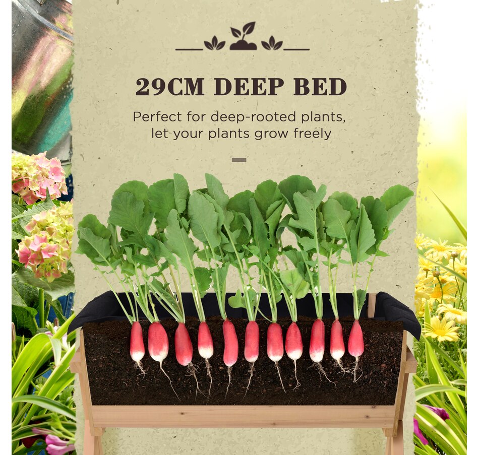 Image 997086_ALTMORE4.jpg, Product 997-086 / Price $110.99, Outsunny 39'' x 28'' Raised Garden Bed with Legs from Outsunny on TSC.ca's Home & Garden department